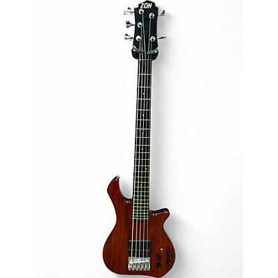 Used Zon Legacy Elite Mahogany Wood Electric Bass Guitar