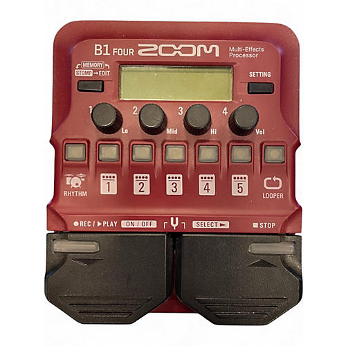 Used Zoom  B1 FOUR Effect Pedal Package