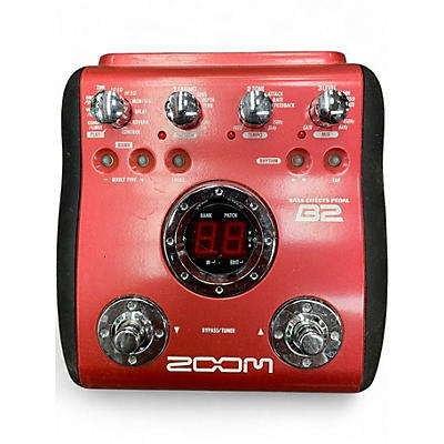Used Zoom B2 BASS EFFECTS Bass Effect Pedal