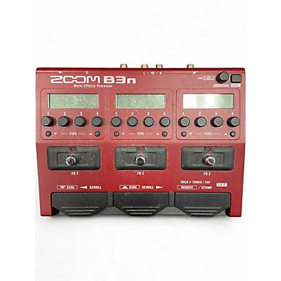 Used Zoom B3 Bass FX And Amp Simulator Bass Effect Pedal