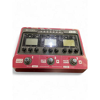 Used Zoom B3 Bass FX And Amp Simulator Bass Effect Pedal
