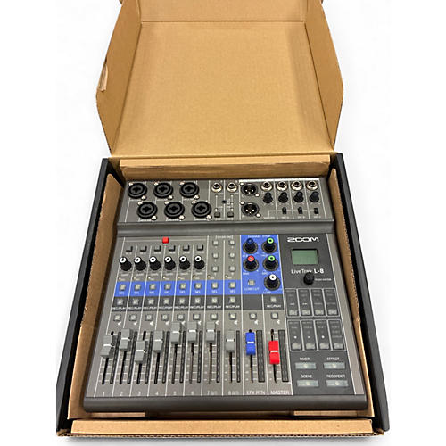 Used Zoom Zoom LiveTrak L-8 8-Channel Mixer Powered Mixer