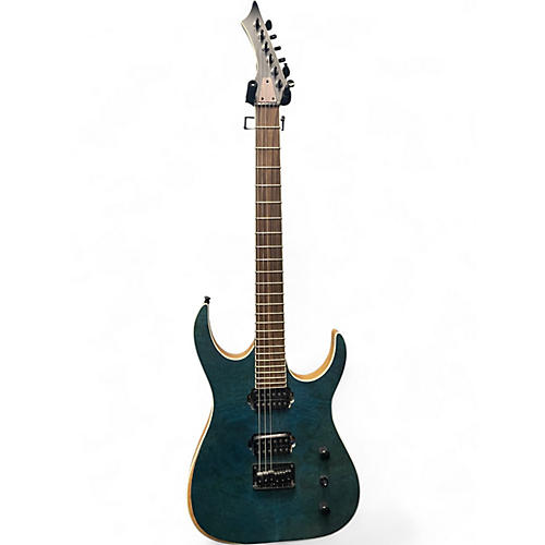 Used Zuwei CUSTOM 6 HH Blue Solid Body Electric Guitar Blue