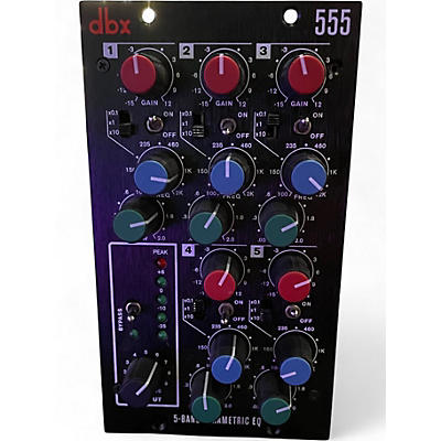 Used dbx 555 5-BAND PARAMETRIC EQ Rack Equipment