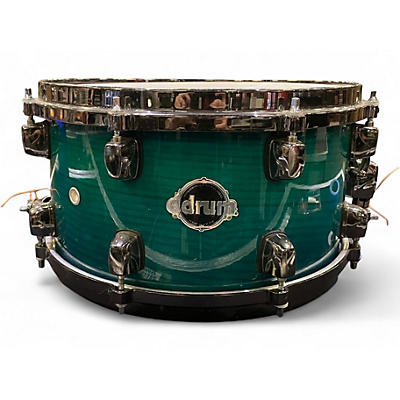 Used ddrum 13X7 Dominion Ash Teal Stain Drum