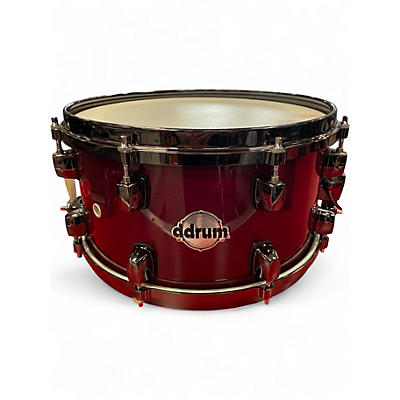 Used ddrum 13in dominion 13' snare Burgundy Drum