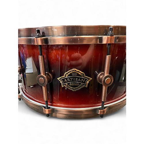 Used ddrum 14X7.5 Select Series Artisan Snare Orange Fade Drum Orange Fade 215