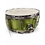 Used ddrum 14in Dios Series Maple Snare Green Sparkle Drum Green Sparkle 33