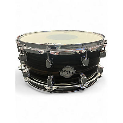 Used ddrum 14in Dominion Maple Snare Olive metallic  Drum