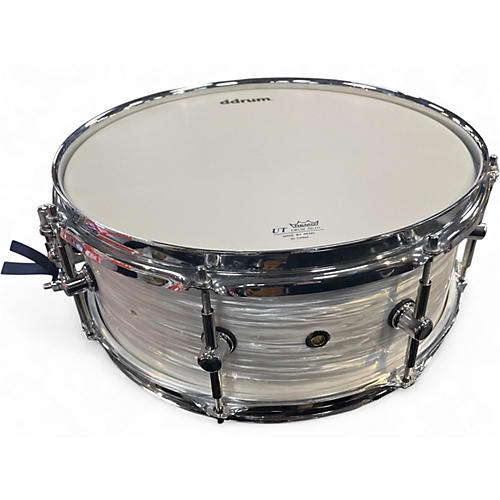 Used ddrum 14in SE Flyer Pearl White Drum Pearl White 33