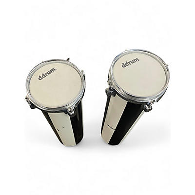 Used ddrum 22in deccabon set Black and White Drum