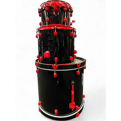 Used ddrum 3 Piece DIABLO BLACK AND RED Drum Kit