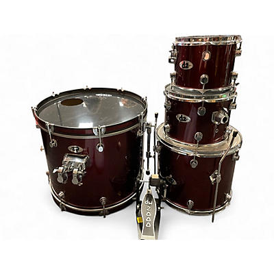 Used ddrum 4 Piece D2 Maroon Drum Kit