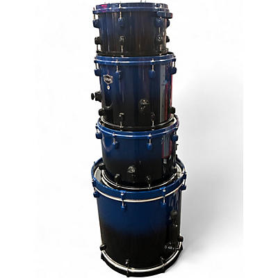 Used ddrum 4 Piece Dominion Maple Blue Burst Drum Kit