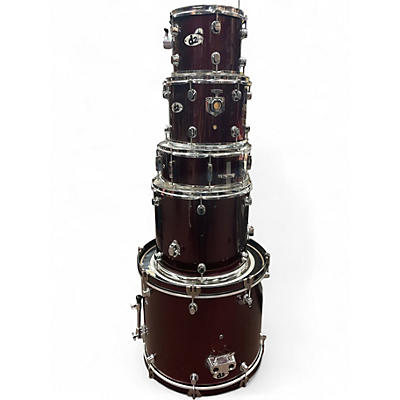 Used ddrum 5 Piece D2 SPARKLY RED Drum Kit