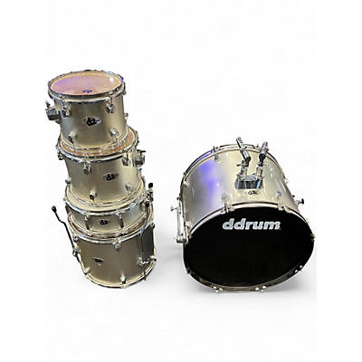 Used ddrum 5 Piece D2 Silver Drum Kit