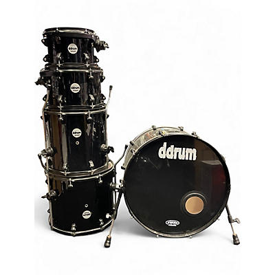 Used ddrum 5 Piece Journeyman Player Black Drum Kit
