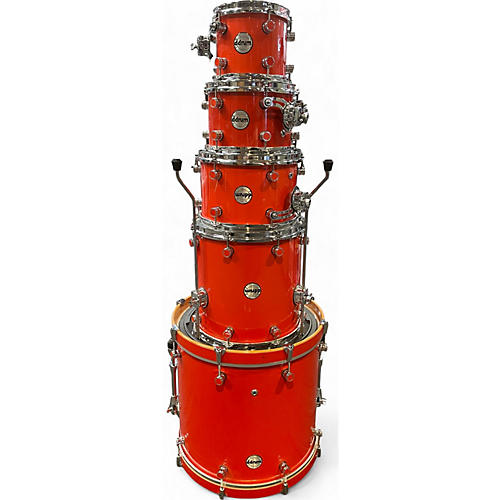 ddrum Used ddrum 5 Piece Reflex Orange Sparkle Drum Kit Orange Sparkle