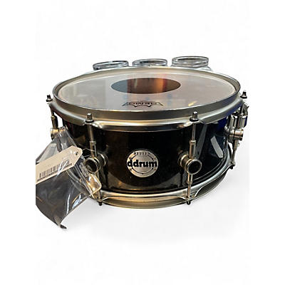 Used ddrum 5.5X14 REFLEX SNARE BLACK SPARKLE Drum