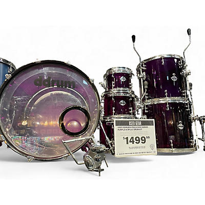 Used ddrum 6 Piece Dios Series PURPLE ACRYLIC Drum Kit