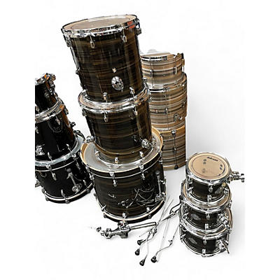Used ddrum 6 Piece Dominion Birch Brushed Olive Metallic Drum Kit