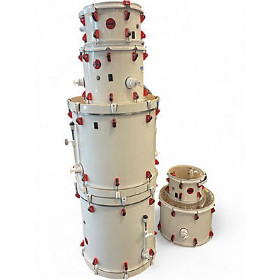 Used ddrum 6 Piece Hybrid White Drum Kit