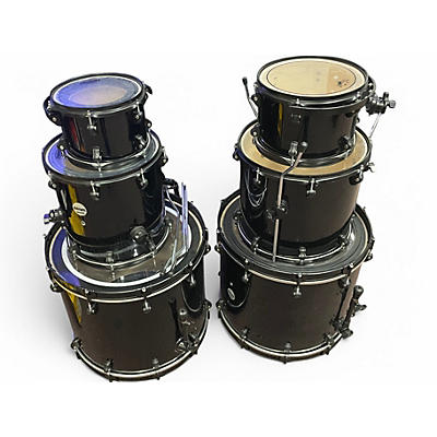 Used ddrum 6 Piece Journeyman Player Black Drum Kit