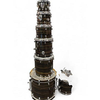 Used ddrum 7 Piece DOMINION BIRCH OLIVE METALLIC Drum Kit