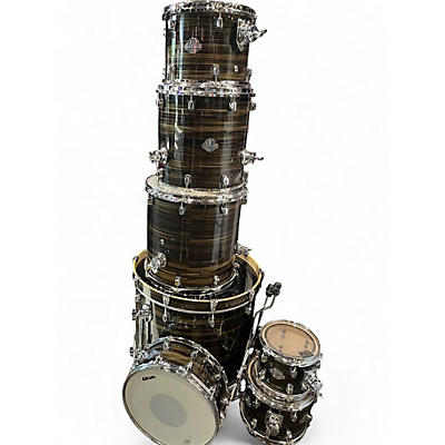 Used ddrum 7 Piece Dominion Maple Black Drum Kit