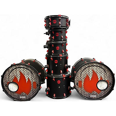 Used ddrum 7 Piece Hybrid Series Satin Black Drum Kit