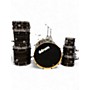 Used ddrum 7 Piece dominion birch brushed olive metallic Drum Kit brushed olive metallic