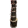 Used ddrum Dominion Birch 6pc with Ash Veneer Trans Black Drum Kit Trans Black