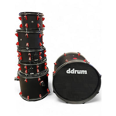 Ddrum Used ddrum Hybrid Satin Black Drum Kit