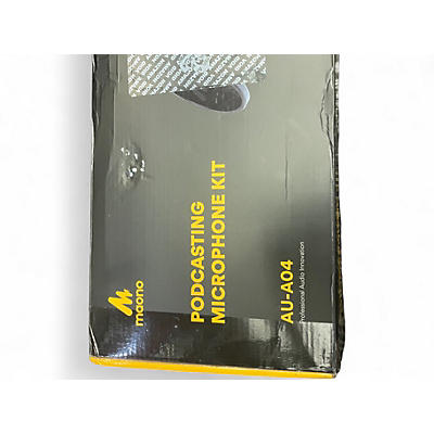 Used maono AU-A04 PODCASTING MICROPHONE KIT Condenser Microphone