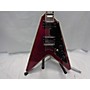 Used Schecter Guitar Research V-1 Custom Solid Body Electric Guitar Transparent Purple