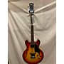 Used Ventura V-2000 Hollow Body Bass Electric Bass Guitar 2 Color Sunburst