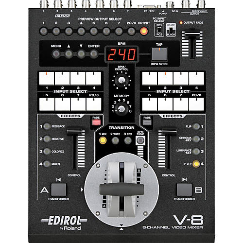 V-8 8-Channel Video Mixer with Effects