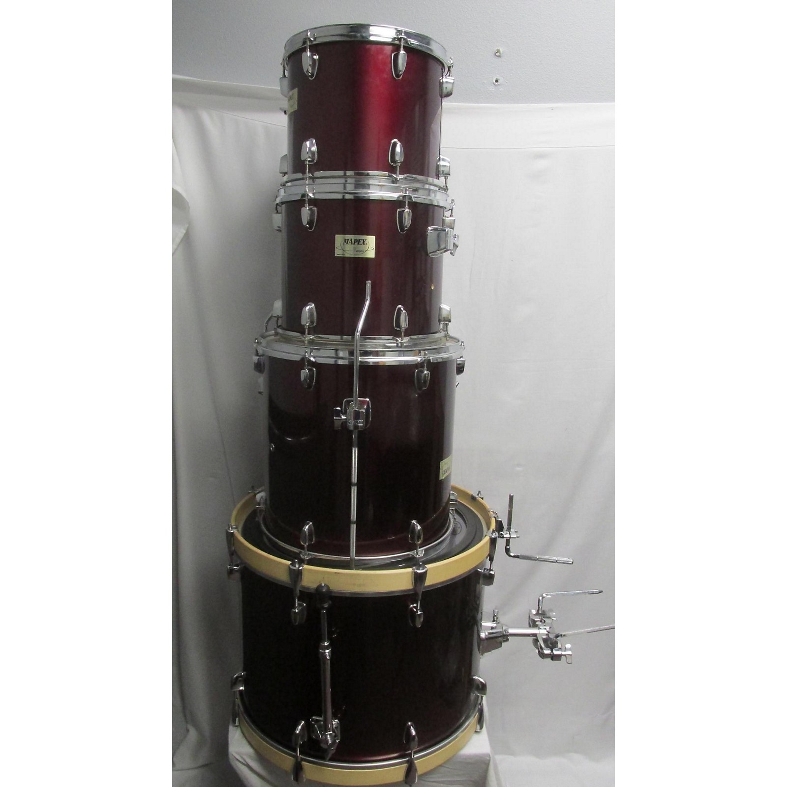 Used Mapex V Series 4pc Kit Drum Kit Wine Red Musician's Friend