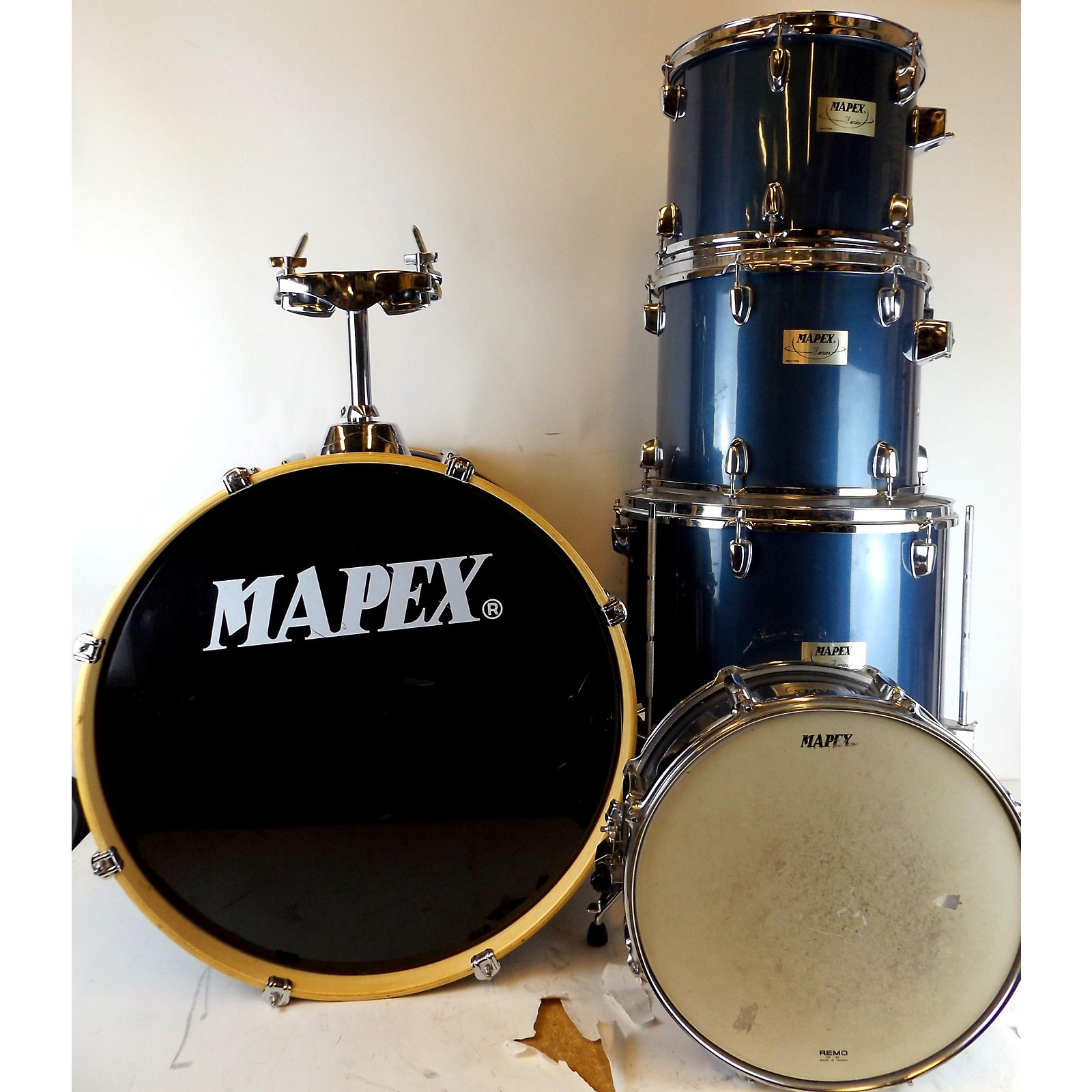 Used Mapex V Series Drum Kit Blue Musician's Friend
