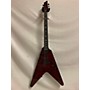 Used Schecter Guitar Research V1 Apocalypse Solid Body Electric Guitar Red Reign