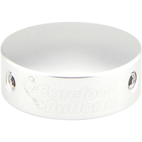 Barefoot Buttons V1 Max Bore Footswitch Cap Silver