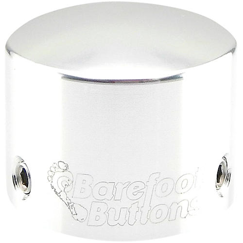 Barefoot Buttons V1 Tallboy Big Bore Footswitch Cap Silver