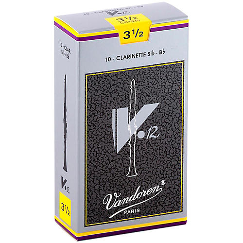 Vandoren V12 Bb Clarinet Reeds Strength 3.5 Box of 10