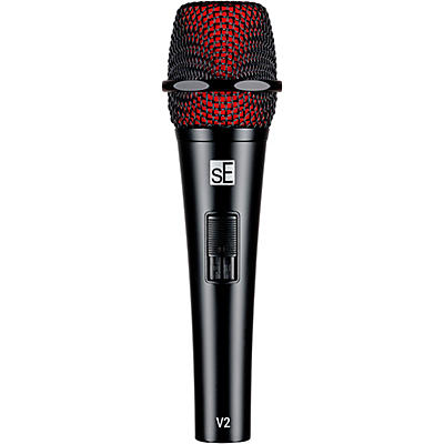 sE Electronics V2-SW-QTR Supercardioid Dynamic Handheld Microphone with On/Off Switch (Includes 15' Cable)