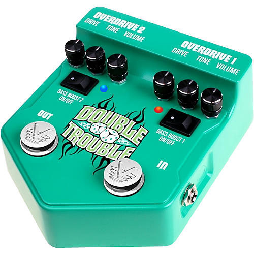V2 Series V2DT Double Trouble Dual Overdrive Guitar Effects Pedal