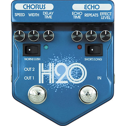 Visual Sound V2 Series V2H2O H2O Chorus and Echo Guitar Effects