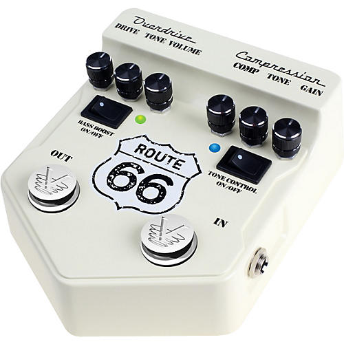 V2 Series V2RT66 Route 66 Overdrive and Compression Guitar Multi Effects Pedal