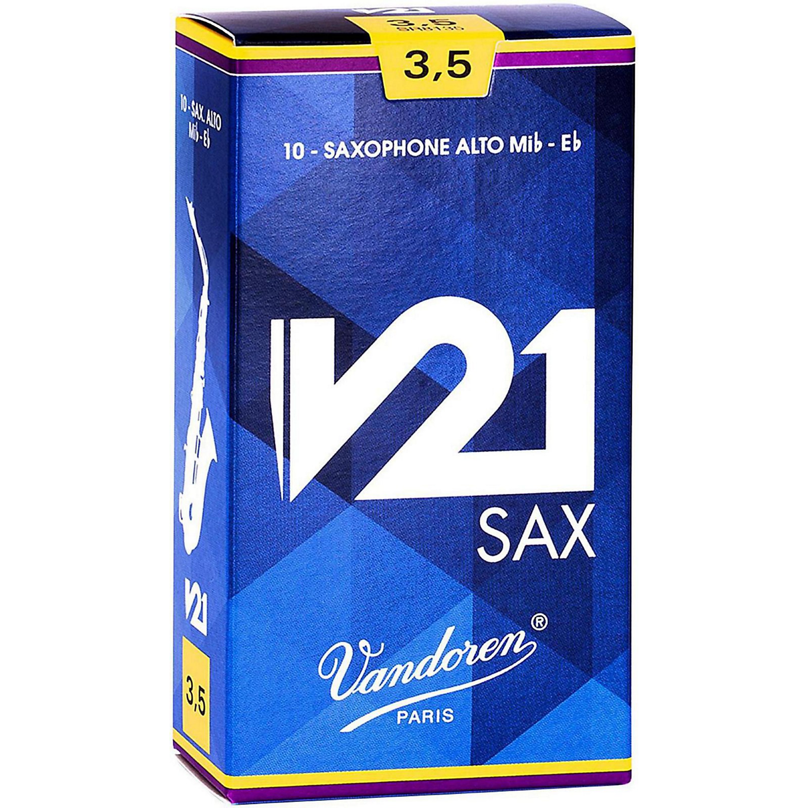 Vandoren V21 Alto Saxophone Reeds 3.5 Musician's Friend