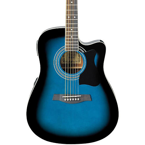 Ibanez V70CE Acoustic-Electric Guitar Transparent Blue