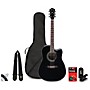 Ibanez V70CE Dreadnought Acoustic-Electric Guitar Pack Black